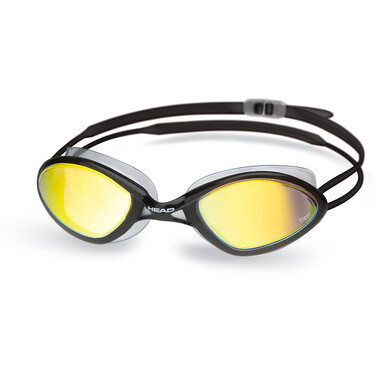 Gafas de natación HEAD TIGER RACE MIRRORED LIQUIDSKIN Oro/Negro 2021 0